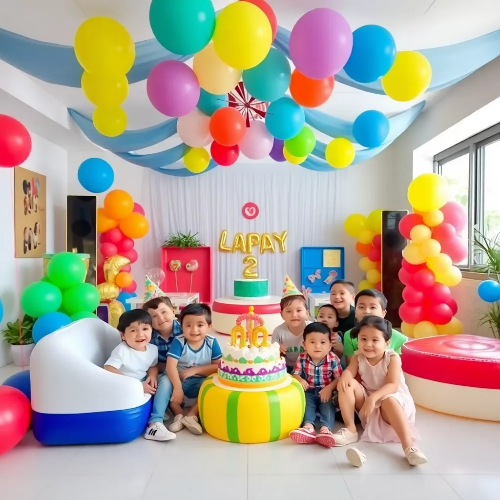 Salon de fiesta infantil Dalias en Santiago Miltepec en México